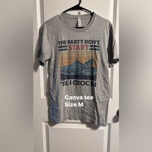 Canvas tee